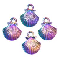 Zinc Alloy Animal Pendants Shell colorful plated vintage nickel lead & cadmium free Sold By PC