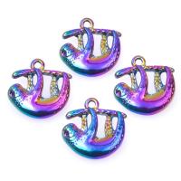Zinc Alloy Animal Pendants colorful plated vintage nickel lead & cadmium free Sold By PC