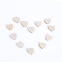 Wood Beads, Heart, DIY, 19x20x6mm, Hole:Approx 2mm, 50PC/Bag, Sold By Bag