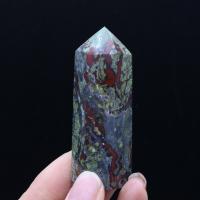 Drago-Sangue-pietra Decorazione Point, multi-colore, 25-30x60-70mm, Venduto da PC