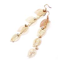 Brass Drop Earring, gold color plated, different styles for choice & for woman & with rhinestone & hollow, nickel, lead & cadmium free, Sold By Pair