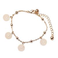 Brass Bracelet & Bangle plated & for woman & hollow nickel lead & cadmium free Length Approx 9.4 Inch Sold By PC