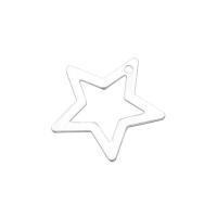 925 Sterling Silver Pendant, Star, DIY & different styles for choice, silver color, Sold By PC