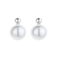 South Sea Shell Earring, 925 Sterling Silver, with Shell Pearl, plated, different size for choice & for woman, more colors for choice, Sold By Pair