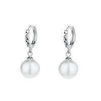 South Sea Shell Earring, 925 Sterling Silver, with Shell Pearl, plated, different size for choice & for woman, more colors for choice, 13.70mm, Sold By Pair