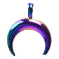 Zinc Alloy Moon Pendants plated mixed colors Sold By PC