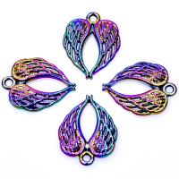 Wing Shaped Zinc Alloy Pendants Angel Wing plated mixed colors Sold By PC