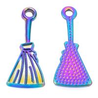 Zinc Alloy Pendant Broom plated mixed colors Sold By PC