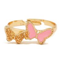 Zinc Alloy Open Finger Ring plated fashion jewelry & for woman & enamel & with rhinestone Sold By PC