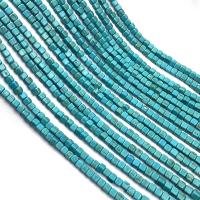 turchese sintetico perla, Piazza, DIY & formato differente per scelta, blu, Venduto per Appross. 15.7 pollice filo