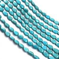 turchese sintetico perla, Lacrima, DIY & formato differente per scelta, blu, Venduto per Appross. 15.7 pollice filo