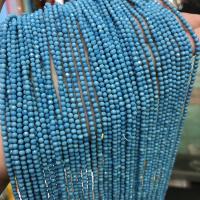 Perles turquoises, turquoise naturelle, Rond, DIY & facettes, blue ciel, 3mm, Vendu par Environ 15 pouce brin