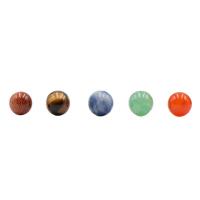 Mixed Gemstone Beads, Natural Stone, Round, different materials for choice & Unisex & no hole, more colors for choice, 8mm, Sold By PC
