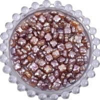 Nessun buco coltivate in acqua dolce Perla, perla d'acquadolce coltivata naturalmente, DIY & non forato, viola, 7-8mm, 5PC/borsa, Venduto da borsa