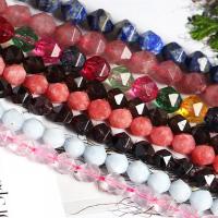Gemstone Jewelry Beads, Quartz, Rhombus, polished, Star Cut Faceted & different size for choice, more colors for choice, Sold Per Approx 13.38 Inch Strand