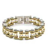 Stainless Steel Jewelry Bracelet 304 Stainless Steel plated Unisex Length Approx 8.66 Inch Sold By PC