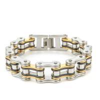304 Stainless Steel Bracelet, polished, for man, more colors for choice, Length:Approx 8.46 Inch, Sold By PC