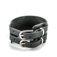PU Leather Bracelet with Stainless Steel for man Length Approx 9.64 Inch Sold By PC