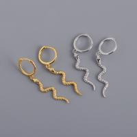 Huggie Hoop Drop Earring 925 Sterling Silver plated fashion jewelry & for woman nickel lead & cadmium free Sold By Pair
