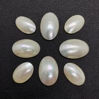 White Lip Shell Cabochon Oval white Sold By PC