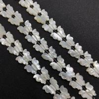 Perles en coquillage blanc naturel, coquille, papillon, DIY, blanc, 16x18mm, Vendu par PC