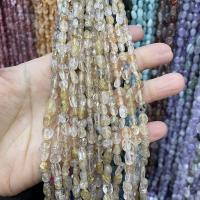Natural Quartz Jewelry Beads, Natural Stone, DIY, more colors for choice, 6x8mm, Sold Per 38 cm Strand
