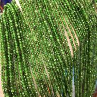 Diopside Beads Round DIY & faceted green Sold Per Approx 15 Inch Strand