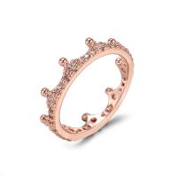 Kubieke Circonia Micro Pave Brass Ring, Messing, plated, verschillende grootte voor keus & micro pave zirconia & voor vrouw, meer kleuren voor de keuze, nikkel, lood en cadmium vrij, Verkocht door PC