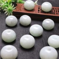 Natural Jadeite Beads, Round, green, 18x14.70mm, Sold By PC