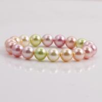 Shell Pearl Bracelet, fashion jewelry, more colors for choice, 10mm, Sold Per 7.5 Inch Strand