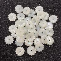 Natural White Shell Beads, Flower, DIY & different size for choice, white, Sold By PC