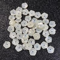 Natural White Shell Beads Flower DIY white 10mm Sold By PC