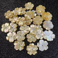 Perles de coquillage jaune naturel, coquille jaune, fleur, DIY & normes différentes pour le choix, Jaune, Vendu par PC