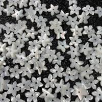 White Shell Bead Cap Flower DIY white 10mm Sold By PC