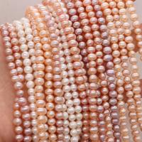 Runde ferskvandskulturperle Beads, Ferskvandsperle, du kan DIY, flere farver til valg, 5-5.5mm, Solgt Per Ca. 15 inch Strand