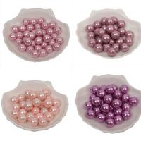 Shell Pearl Half Hole Bead, DIY & half-drilled, more colors for choice, 3-18mm, Sold By PC