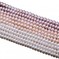 Runde ferskvandskulturperle Beads, Ferskvandsperle, du kan DIY, flere farver til valg, Længde 14.5 inch, Solgt af PC