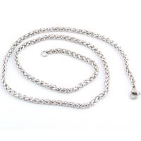 Stainless Steel Chain halskæde, forskellig størrelse for valg, Solgt af PC