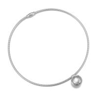 Stainless Steel Jewelry Necklace Round fashion jewelry & for woman original color 24mm 400mm Sold By PC