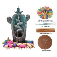 Backflow Incense Burner Porcelain plated for home and office & 2 pieces & durable Sold By Set