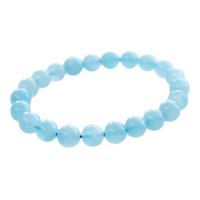 Aquamarine Bracelet polished & for woman light blue Sold Per 18 cm Strand