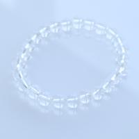 quartz clair bracelet, poli, DIY & normes différentes pour le choix & pour femme, blanc, Vendu par 18 cm brin