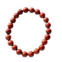 Jaspe rouge bracelet, poli, unisexe & normes différentes pour le choix, rouge, Vendu par 18 cm brin