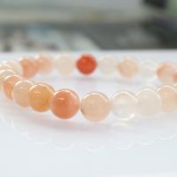 Pink Aventurine Bracelet, Round, polished, Unisex & different size for choice, pink, Sold Per 18 cm Strand