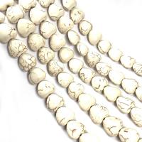 Magnesit Perle, Herz, DIY & verschiedene Größen vorhanden, weiß, verkauft per ca. 16.5 ZollInch Strang