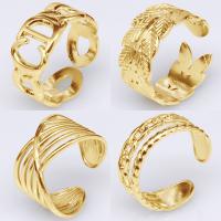 Titanium Steel Cuff Finger Ring plated fashion jewelry nickel lead & cadmium free 7mm Sold By PC