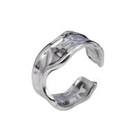 Titanium Steel Cuff Finger Ring, plated, fashion jewelry, more colors for choice, nickel, lead & cadmium free, 9mm, Sold By PC