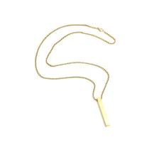 Titanstahl Halskette, goldfarben plattiert, Modeschmuck, keine, frei von Nickel, Blei & Kadmium, Länge 23.6 ZollInch, verkauft von PC
