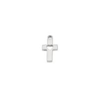 Stainless Steel Cross Pendants, plated, fashion jewelry & with heart pattern, more colors for choice, nickel, lead & cadmium free, 8x1.50x11mm, Sold By PC