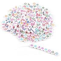 Acrylic Jewelry Beads, Unisex, more colors for choice, 7x4mm, 100PCs/Bag, Sold By Bag